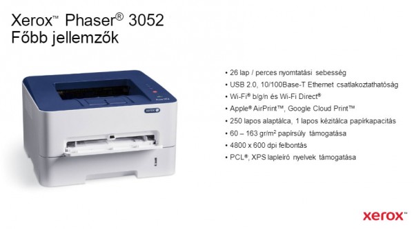xerox phaser 3052v