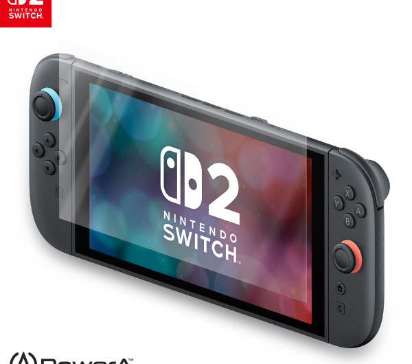Protector de Pantalla PowerA instalado en Nintendo Switch 2