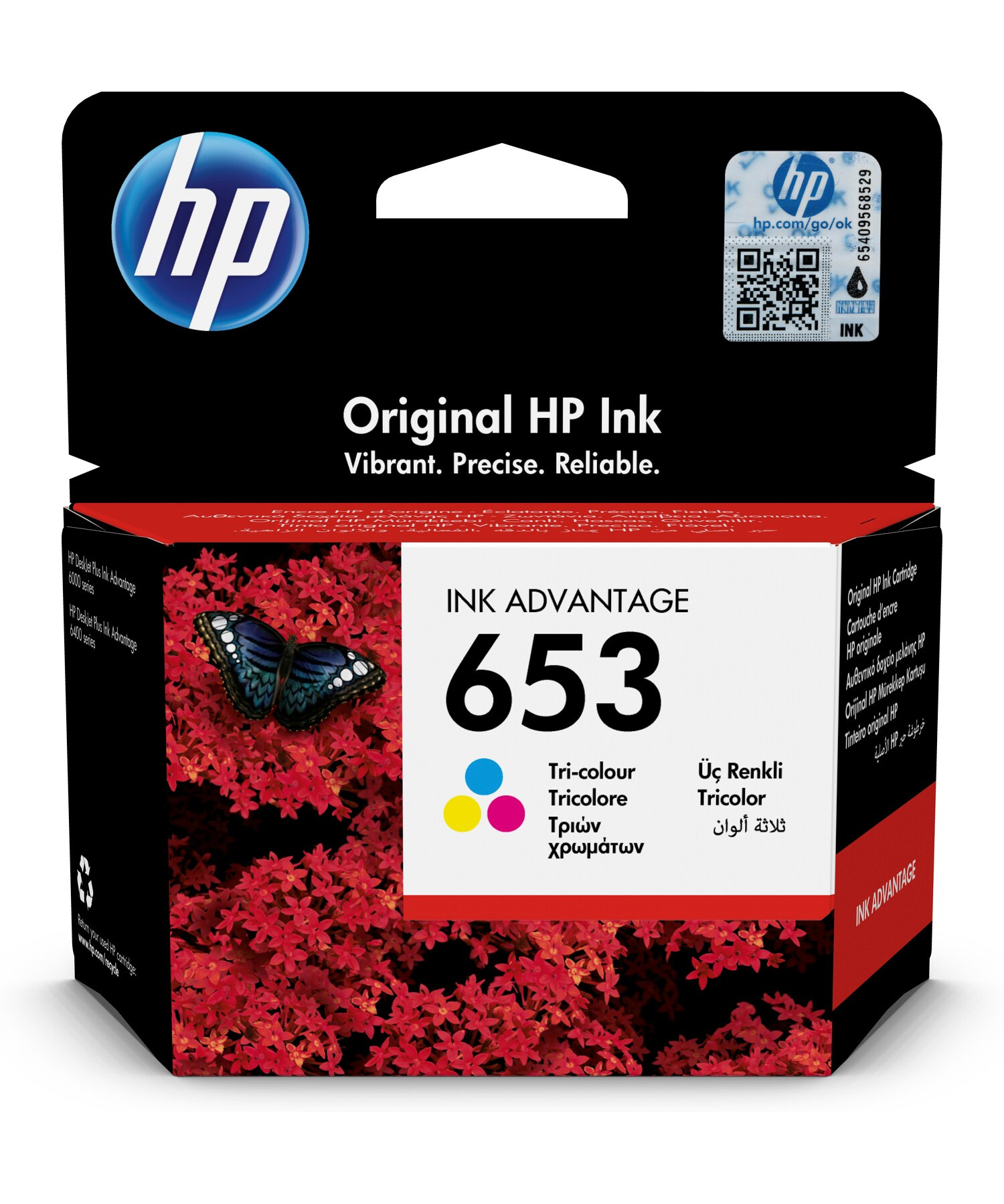 HP 3YM74AE Patron Tri-Color No.653 (Eredeti)