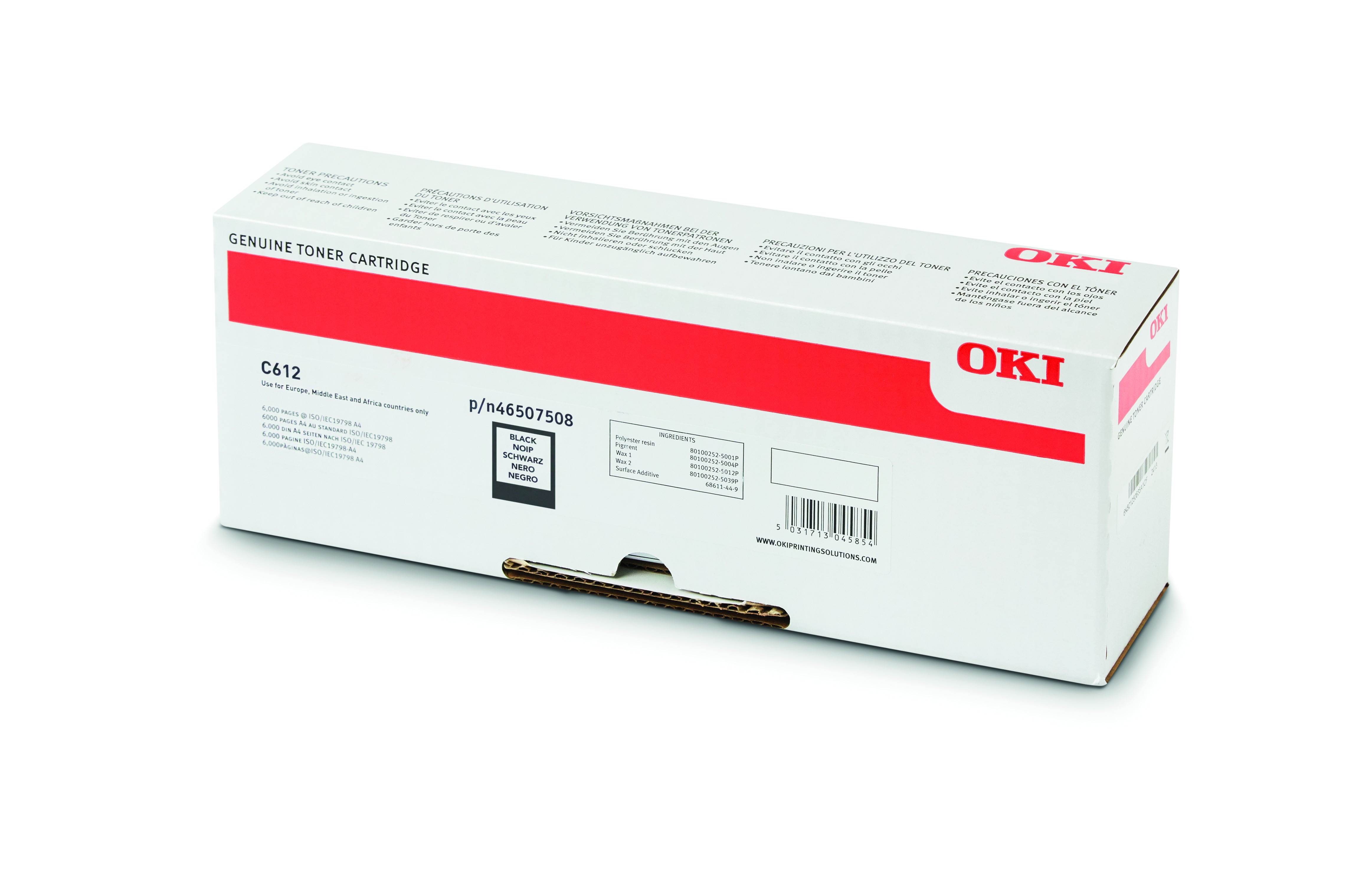 Oki C612 Toner Black 8K (Eredeti)