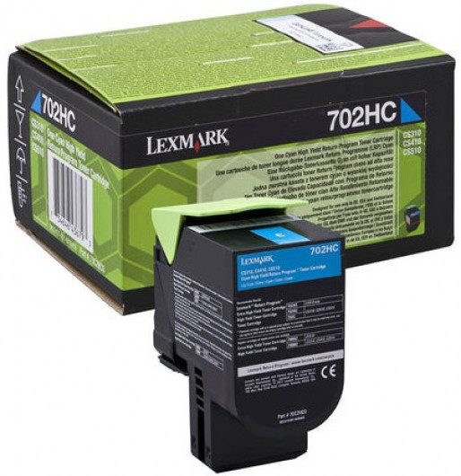 Lexmark CS310/410/510 High Return Toner Cyan 3K (Eredeti) 70C2HC0