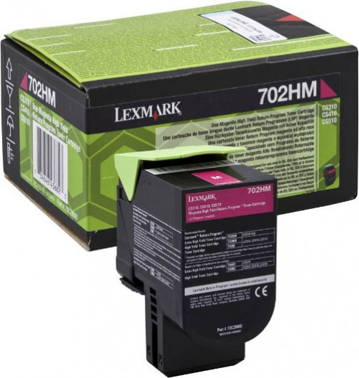 Lexmark CS310/410/510 High Return Toner Magenta 3K (Eredeti) 70C2HM0