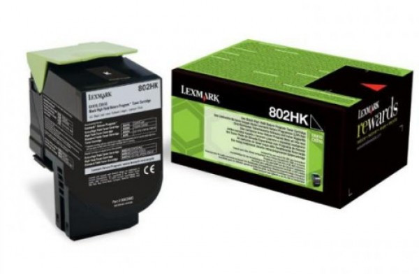 Lexmark CX410/510 High Return Toner Black 4K (Eredeti) 80C2HK0