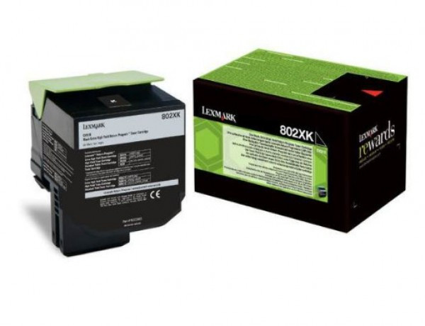 Lexmark CX510 Extra High Return Toner Black 8K (Eredeti) 80C2XK0