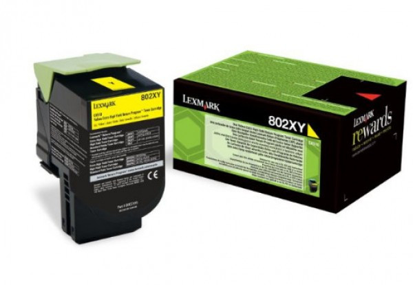 Lexmark CX510 Extra High Return Toner Yellow 4K (Eredeti) 80C2XY0