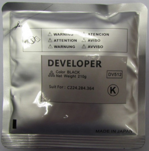 MINOLTA C224 developer BK /FU/ DV512K  (For use)