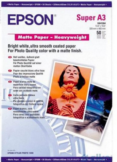 Epson A/3 Vastag Matt Papír 50Lap 167g (Eredeti)