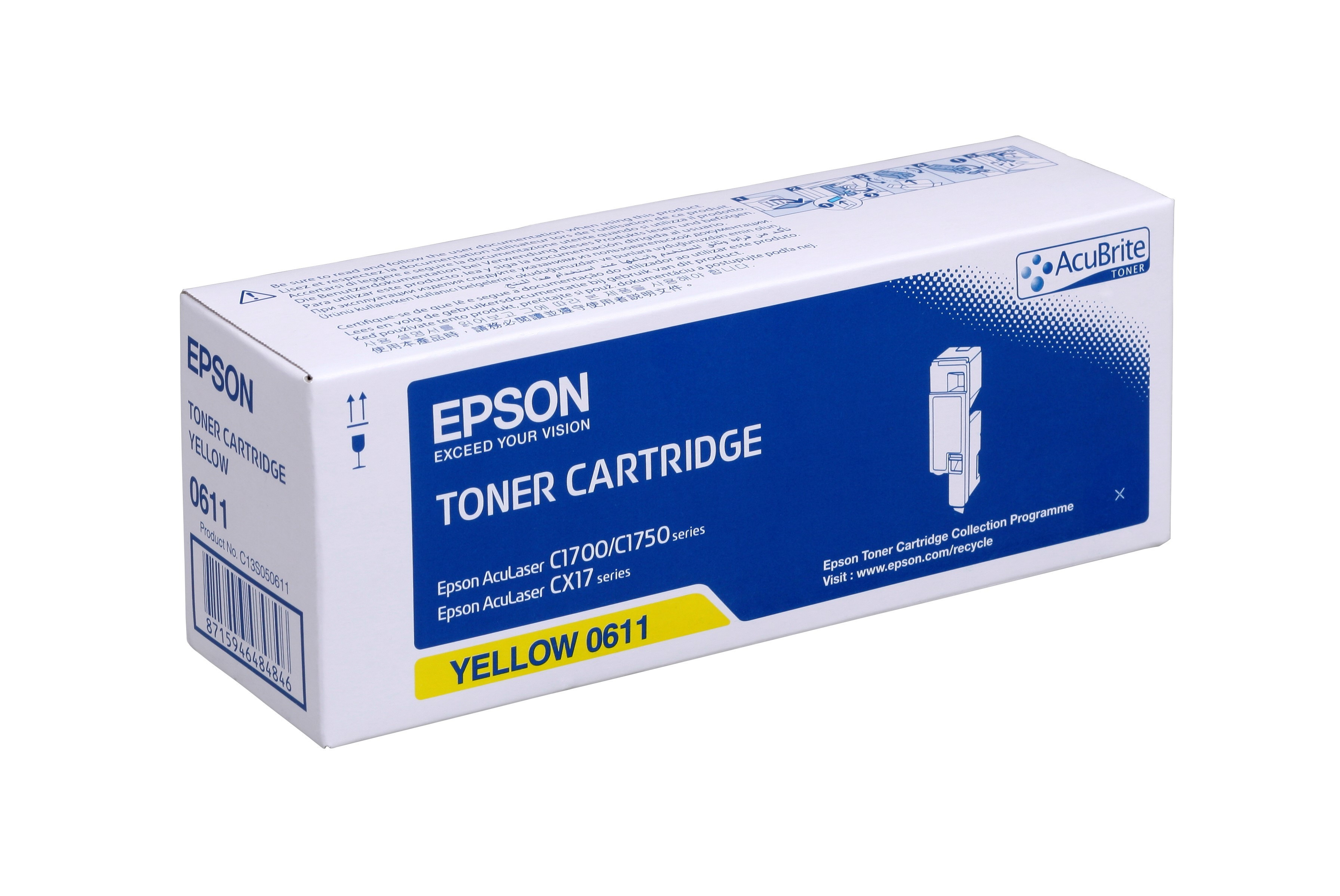 Epson C1700 Toner High Yellow 1,4K (Eredeti)