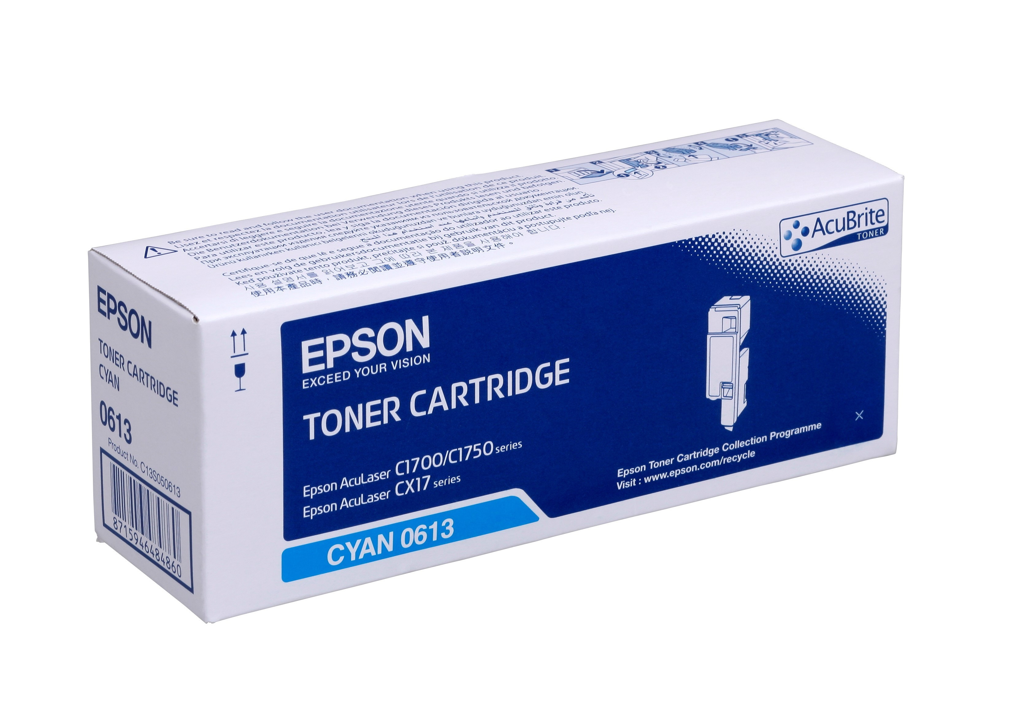Epson C1700 Toner High Cyan 1,4K (Eredeti)