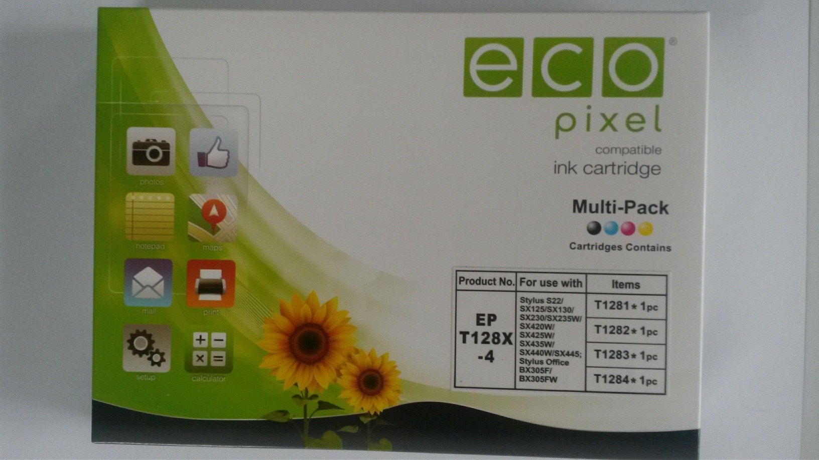 EPSON T1285 Multipack  ECOPIXEL BR (For use)