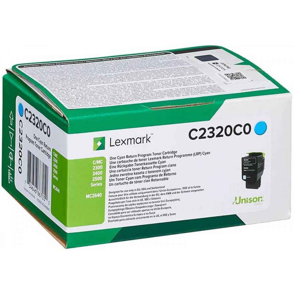 Lexmark C2320C0 Cyan toner 1k /o/