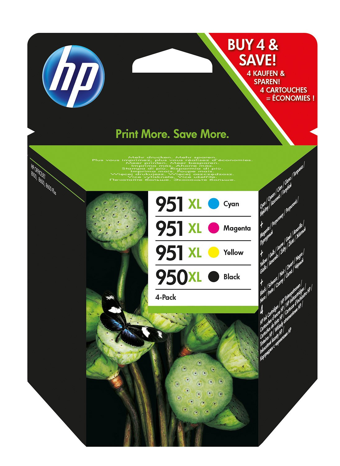 HP C2P43AE Patron Pack C/Y/M/Bk No.950XL/951XL (Eredeti)