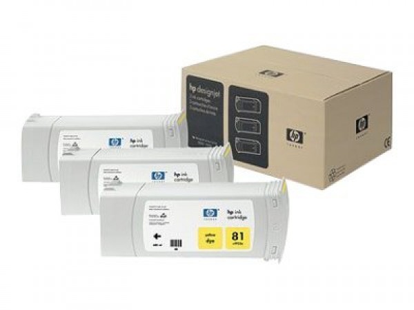 HP C5069A 3 pack Yellow No.81 (Eredeti)
