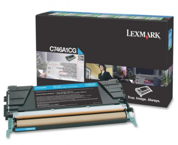 Lexmark C746/C748 Return Toner Cyan 7K (Eredeti) C746A1CG