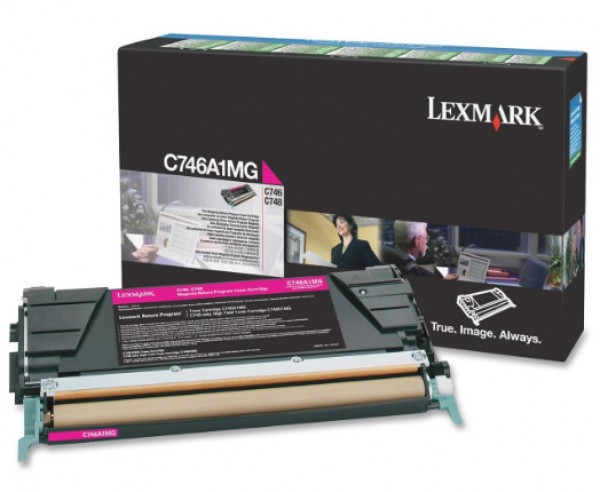 Lexmark C746/C748 Return Toner Magenta 7K (Eredeti) C746A1MG