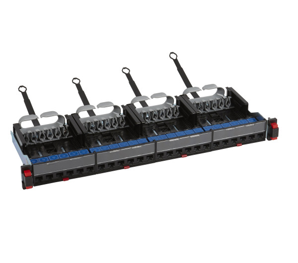 Legrand 033760 19" 1U 24port Cat.6 UTP árnyékolatlan patch panel