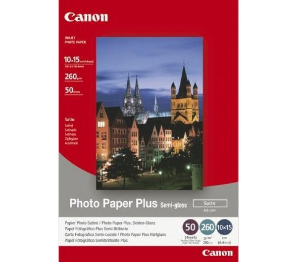 Canon SG-201S félfényes fotópapír (10x15cm, 50 lap, 260gr)