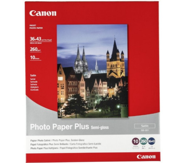 Canon SG-201 félfényes fotópapír (14x17cm, 10 lap, 260g)