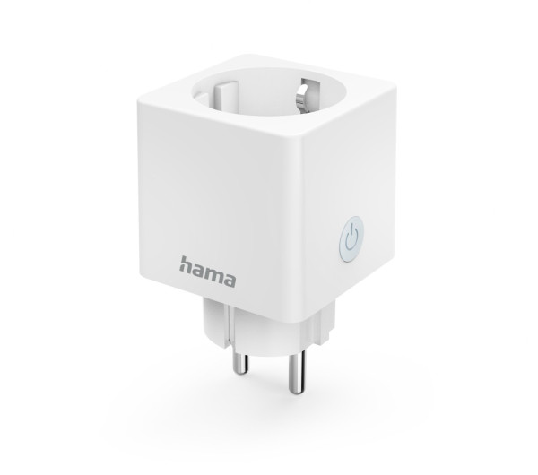 Hama okos WiFi mini konnektor fogyasztásmérővel, 3680 W, fehér (176575)
