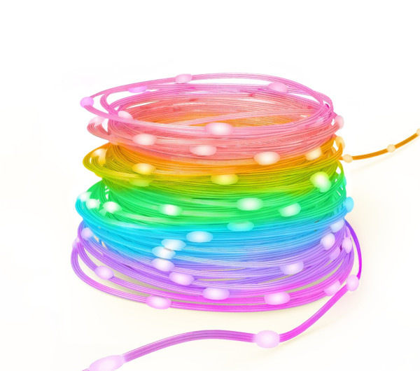 Hama okos WiFi LED fényfüzér kültérre és beltérre, 10 m, RGB, USB (176660)