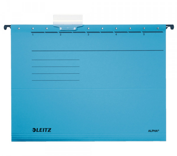Leitz ALPHA STANDARD függőmappa 25db/csomag, kék