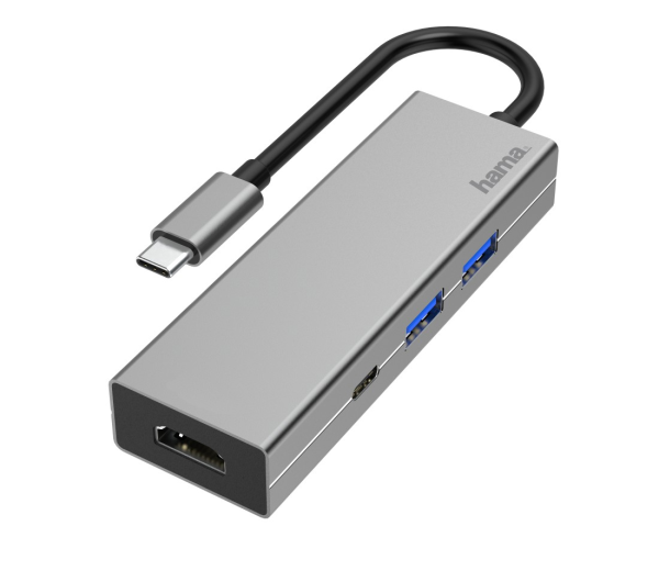 Hama USB 3.1 Dokkoló 4 porttal, szürke