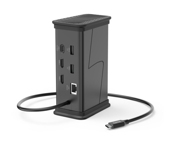 Hama USB-C 3.1 9 az 1-ben dokkolóállomás (HDMI, LAN, USB-A, USB-C, PD, JACK) (200150)