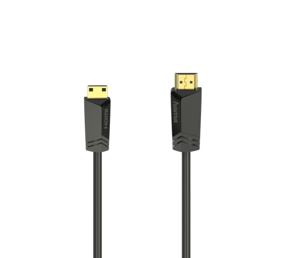 Hama FIC High Speed HDMI - mini HDMI kábel Ethernettel, 1,5 m, fekete (205015)