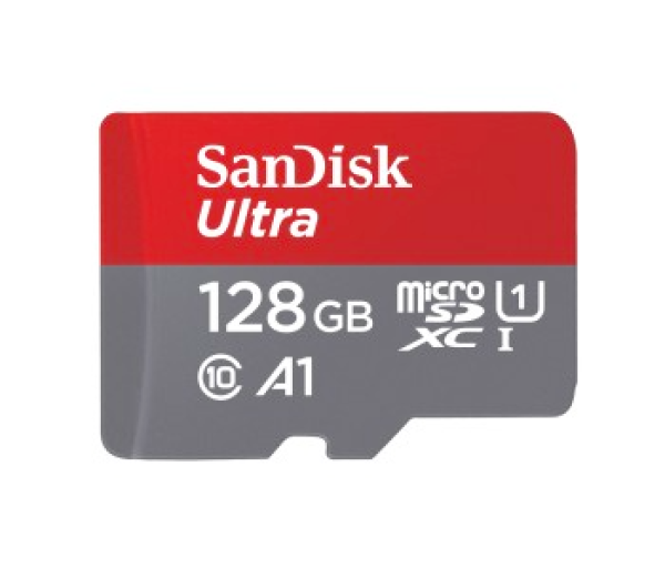 SanDisk Ultra microSD memóriakártya, 128GB, 140 MB/s (SDSQUAB-128G-GN6MA)