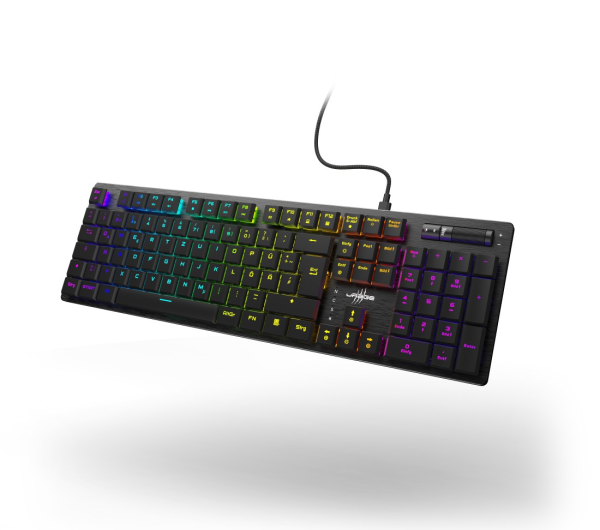 uRage Exodus 910 Low Profile vezetékes gamer billentyűzet, mechanikus, red switch (217834)
