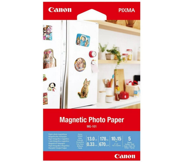 Canon MG-101 mágneses fotópapír (10x15cm, 5 lap, 670g)