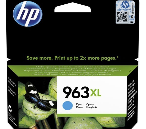 HP 3JA27AE Tintapatron Cyan 1.600 oldal kapacitás No.963XL