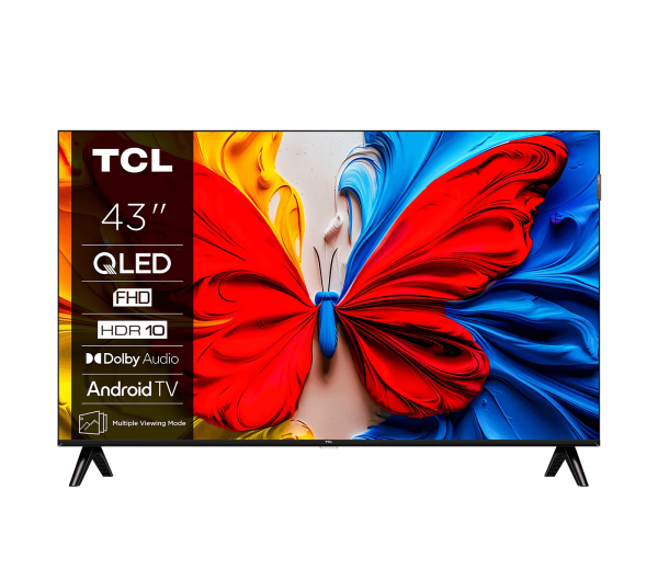 TCL 43" 43S5L Smart LED Televízió, 108 cm, FHD, QLED, HDR10, Android TV
