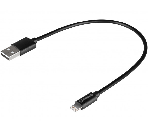 Sandberg USB>Lightning MFI 0.2m Black