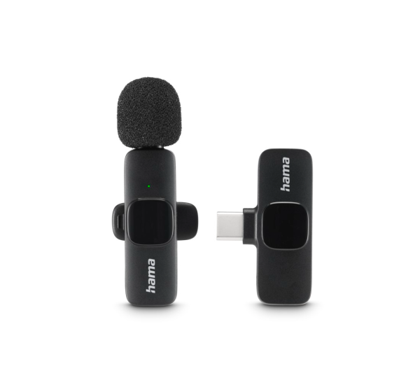 Hama "Smart Wireless"" vezeték nélküli csiptetős mikrofon mobiltelefonhoz, Hama