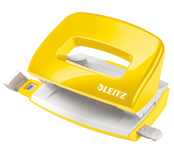 Leitz WOW mini lyukasztó NeXXt, 10 lap, sárga