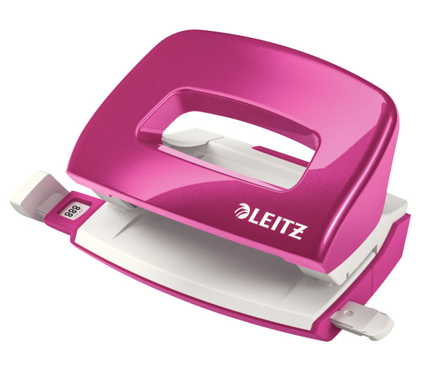 Leitz WOW mini lyukasztó NeXXt, 10 lap, rózsaszín