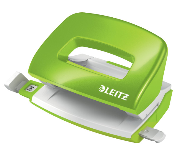Leitz WOW mini lyukasztó NeXXt, 10 lap, zöld 