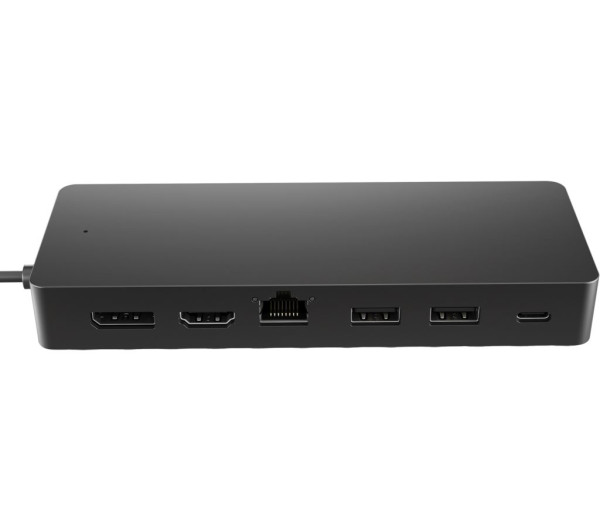 HP dokkoló - Univerzális USB-C multiport hub (2x USB-A 3.2, 1xUSB-C, 1xHDMI 2.0, 1xDP 1.2, USB-C 65W, RJ45, tápegység nélkül) 50H55UT