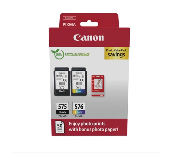 Canon PG575+CL576+10x15 GP501 fotópapír multipack