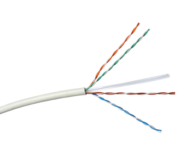 Legrand 632724 Linkeo Cat.6 U/UTP árnyékolatlan PVC AWG23 Eca fehér 305m kartondoboz réz fali kábel