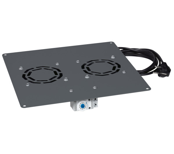 Legrand 646430 2 ventilátoros tetőventilátor és termosztát Lineko álló rack szekrényhez
