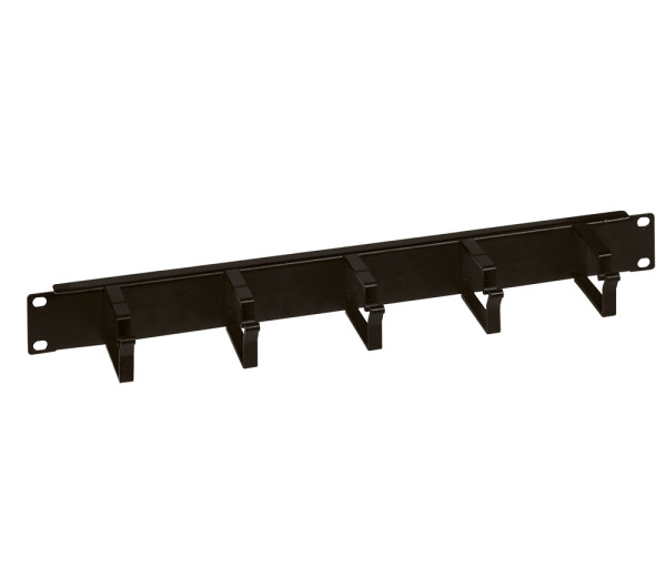Legrand 646520 Linkeo 19" 1U vízszintes rendező panel 5x alumínium gyűrűs csavaros rögzítés átmenő kivágásokkal
