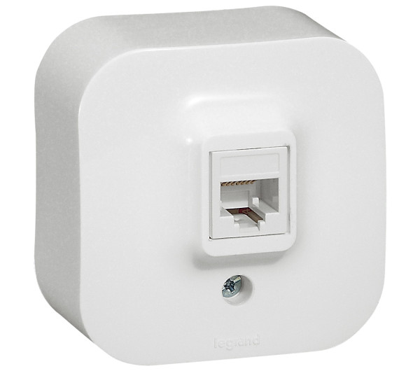 Legrand 782424 Forix Cat.5e UTP 1xRJ45 IP20 falon kívüli fehér informatikai csatlakozóaljzat
