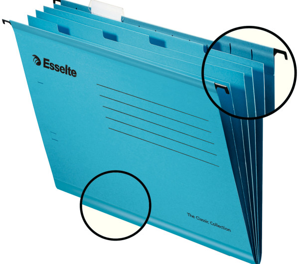 Esselte CLASSIC függőmappa elválasztólapokkal, kék (10db)