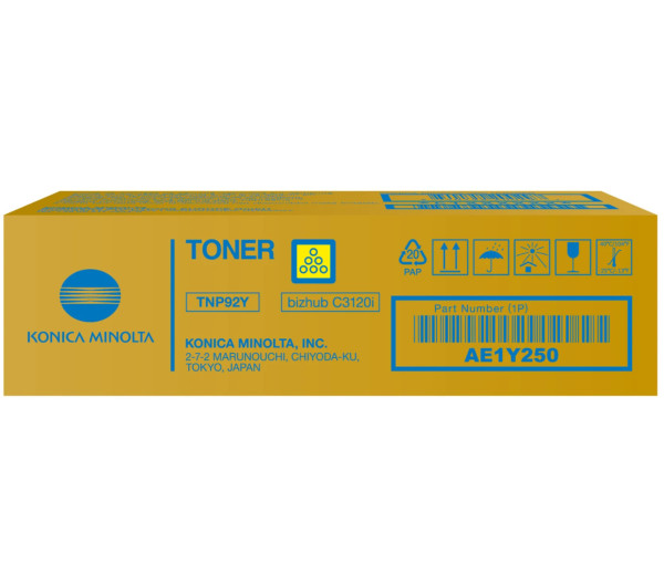 Konica-Minolta TNP92Y Toner Yellow 4.000 oldalra 