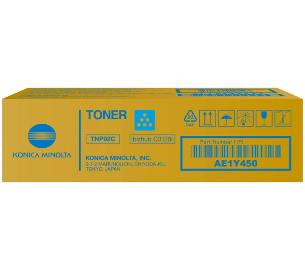 Konica-Minolta TNP92C Toner Cyan 4.000 oldalra 