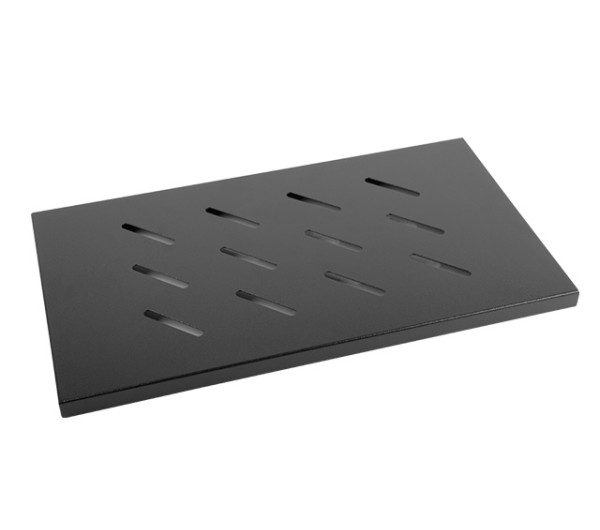 Lanberg AK-1002-B 19" 1U MÉLY:300mm MAX:120kg 4 ponton rögzíthető fix fekete rack tálca