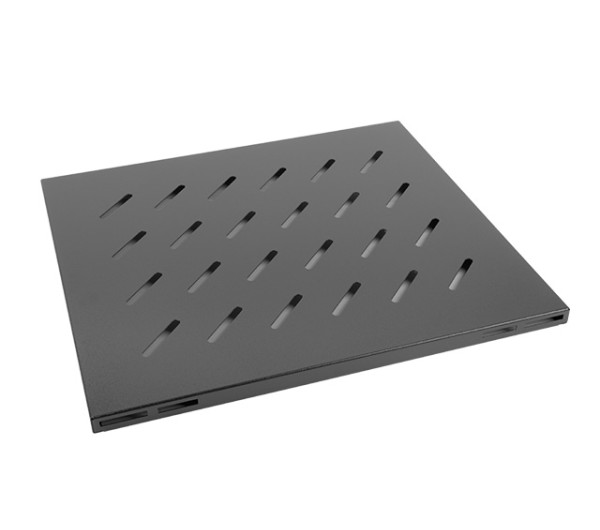 Lanberg AK-1003-B 19" 1U MÉLY:515mm MAX:120kg 4 ponton rögzíthető fix fekete rack tálca