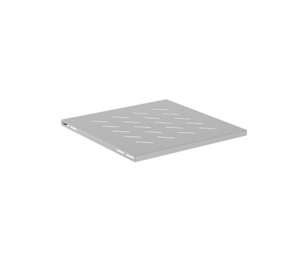 Lanberg AK-1017-S 19" 1U MÉLY:475mm MAX:120kg 4 ponton rögzíthető fix szürke rack polc